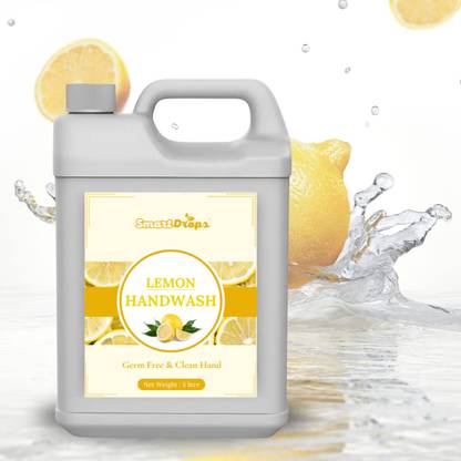 smartdrops Refreshing Lemon Hand Wash | Soft & Safe Lemon Hand Wash Can