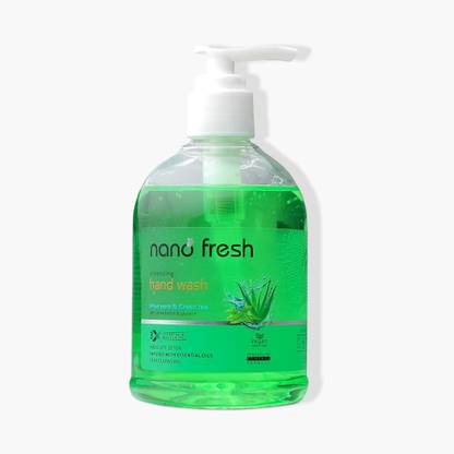 Nano Fresh Green tea & Aloevera Hand Wash With Shea Butter and Glycerin | Kills 99.9% Germs Hand Wash Pump Dispenser