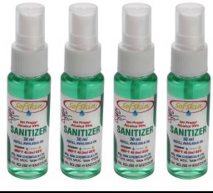 Sofskin  Spray, 30 ml (Pack of 4) Sanitizer Spray Bottle