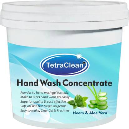 TetraClean handwash I Powder to liquid Handwash I Make 10-ltr handwash Refill I Aloe & Neem Hand Wash Can