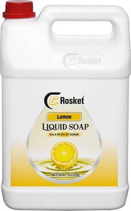 EROSKET Lemon Handwash | Kills 99% Germs | Refreshing Citrus Scent | Ideal for Daily Use Hand Wash Bottle