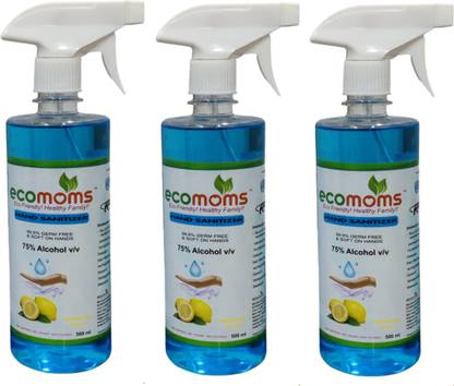 ecomoms  Liquid Hand Sanitizer Spray Bottle