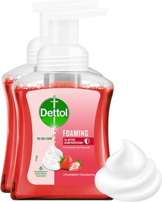 Dettol Strawberry Fragrance Foaming Hand Wash Pump Dispenser