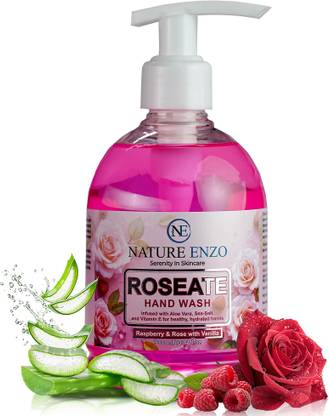 NENATUREENZO ROSEATE HANDWASH Hand Wash Bottle + Dispenser