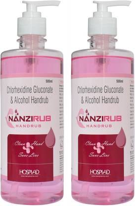 Nanzirub Liquid Handrub (Pack of 2) Hand Sanitizer Bottle