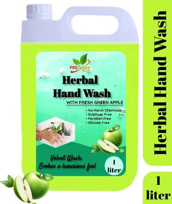Proactive Herbs Herbal Green Apple Germ-Protected Hand Wash Kills 99.99% germs Hand Wash Can