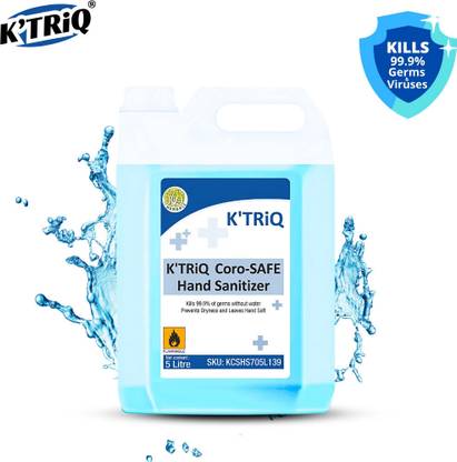 K'TRiQ Sanitizer| Quick-Dry Formula| Sanitizer 5 liters| |Spray & Liquid| Hand Sanitizer Can