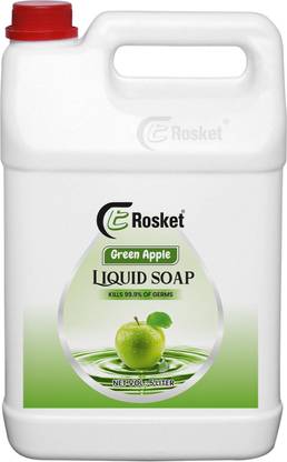 EROSKET Green Apple Handwash | Germ Protection + Odor Control | For Home & Office Use Hand Wash Bottle