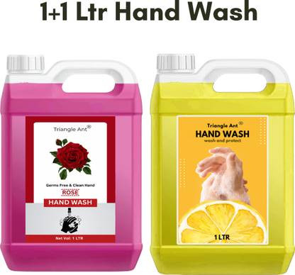 Triangle Ant Rose and Lemon Fragrance, Moisturizing Germ protection Hand Wash Can Hand Wash Can