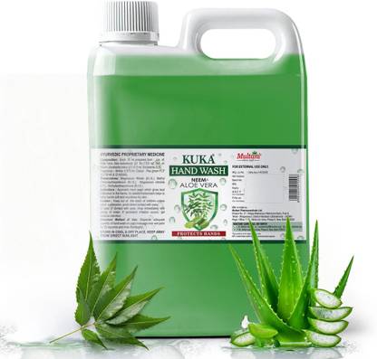 Multani Neem & Aloevera Kuka Hand Wash | Germs Protection | SLS & Paraben Free - Hand Wash Bottle
