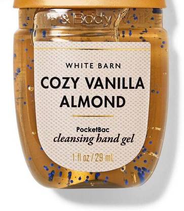 BATH & BODY WORKS COZY VANILLA ALMOND Hand Sanitizer Bottle