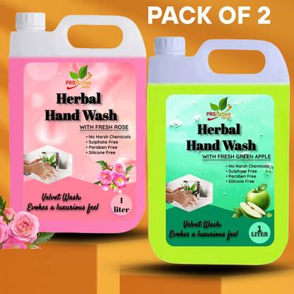 Proactive Herbs Herbal Rose and AppleGerm-Protected Hand Wash Hand Wash Bottle