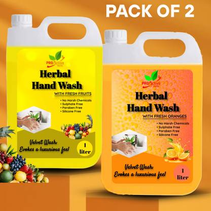 Proactive Herbs Herbal Fruit and OrangeGerm-Protected Hand Wash Hand Wash Bottle