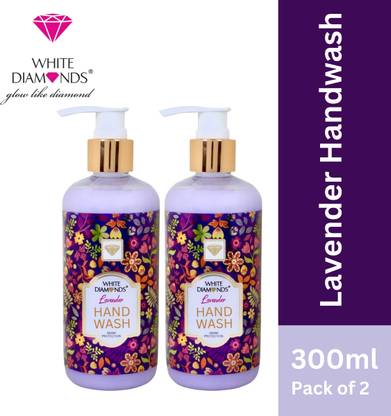White Diamonds Lavender Handwash| Gentle Cleansing, Hydration Hand Wash Pump + Refill