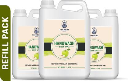 FERMENT ORGANICS Nature Germ Protection Handwash Refill Hand Wash Green Apple Hand Wash Can