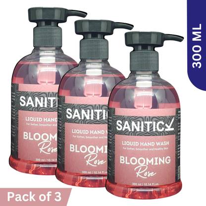 Sanitick Liquid Handwash - Blooming Rose |-Gentle & Refreshing Formula for Clean Hand Wash Bottle
