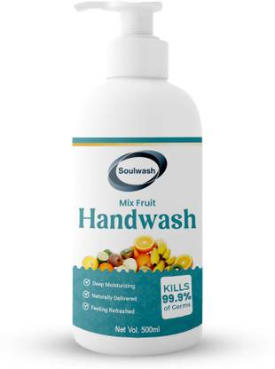 SOULWASH MIX FRUIT Hand Wash | A Burst of Fruity Freshness | 500ml Hand Wash Bottle
