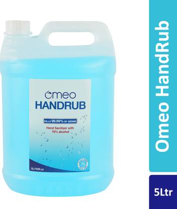 Omeo Hand Rub Sanitizer 5 LTR Can Hand Rub Can