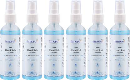 Amore Aqua Hand Rub Liquid Sanitizer Spray | Kills Germs | Keeps Hands Soft & Hygienic Hand Sanitizer Bottle + Refill