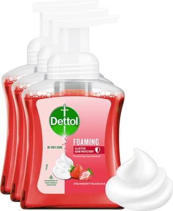 Dettol Strawberry Fragrance Foaming Hand Wash Pump Dispenser