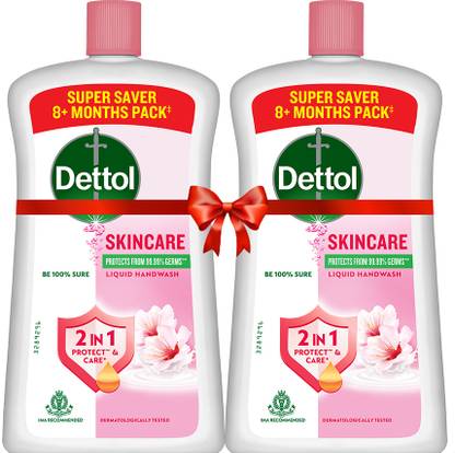 Dettol Skincare Liquid Soap Hand Wash Bottle