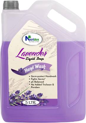 Nutridox Liquid Hand Wash Refill Can – 5 L, Lavender pH-Balanced HW, Soft on Hands Hand Wash Can  (5 L)