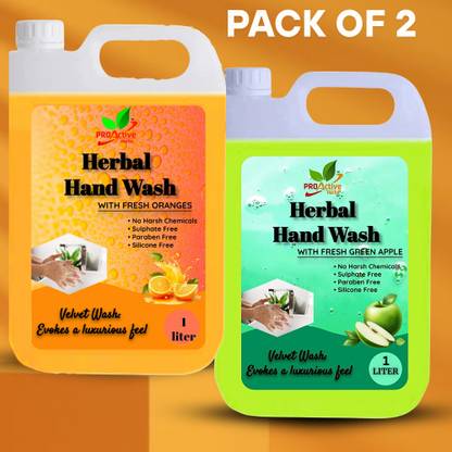 Proactive Herbs Herbal Orange and AppleGerm-Protected Hand Wash Hand Wash Bottle