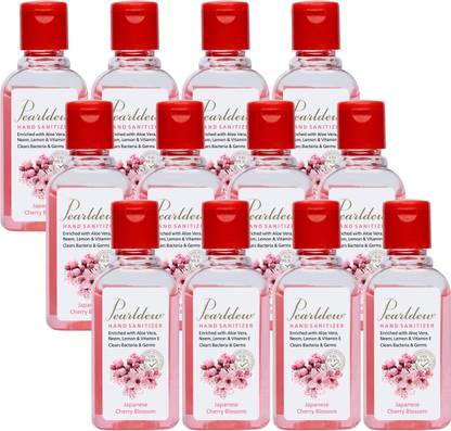 Pearldew (Cherry Blossom) | Aloe & Neem | Paraben Free 60 ml Hand Sanitizer Bottle