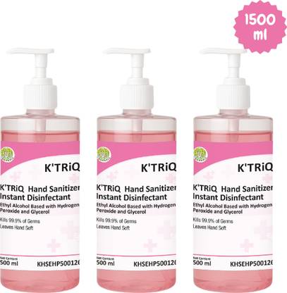 K'TRiQ Sanitizer|80% Ethyl Alcohol | Kills 99.9% of Germs| FDA Approved|hand sanitizer| Hand Sanitizer Bottle