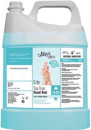 Mirah Belle Tea Tree-Aloe Vera Handrub Sanitizer Gel-(72.9% Alcohol) -FDA Approved Hand Rub Can