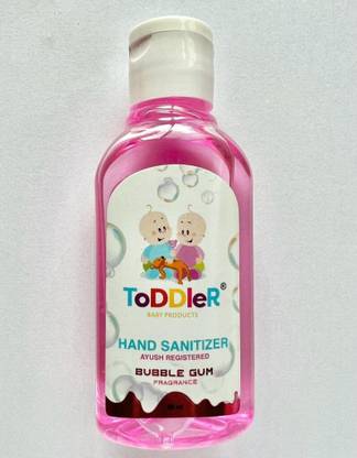 TODDLER BABY PRODUCTS Bubblegum Antibacterial Alcohol Based Instant Hand Sanitiser Gel Hand Sanitizer Bottle
