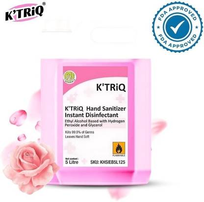 K'TRiQ  Disinfectant - Ethanol 80% with Hydrogen Peroxide Hand Sanitizer Bottle