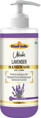 Utkrisht Khadi Lavender Hand Wash Infused with Pure Lavender Oil| Germ Protection Hand Wash Bottle