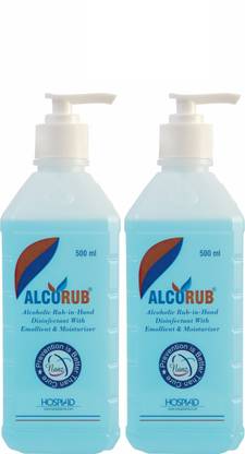alcorub Handrub 500 Ml Hand Sanitizer Bottle