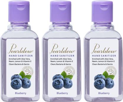 Pearldew (Blueberry) | Aloe & Neem | Paraben Free 60 ml Hand Sanitizer Bottle