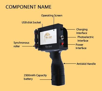 Avant Garde 12.7mm mrp date hand held thermal Inkjet manual batch coder coding machine Handheld Data Collector