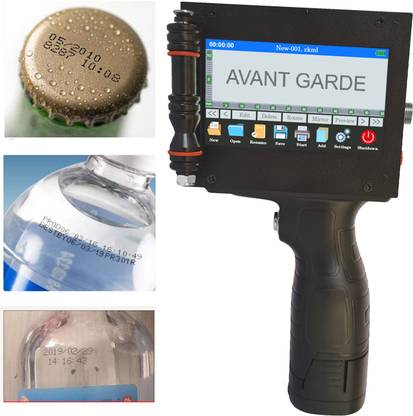 Avant Garde 12.7mm Batch Coding Machine for printing MRP,Expiry Date,QR Code,Logo,Time Handheld Data Collector