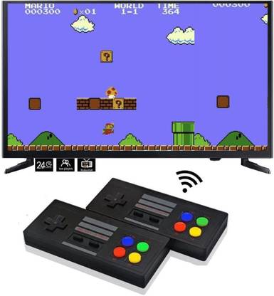 TMG Classic Game Console, Video Games and Wireless Controller, 8 BIT Plug and Play Handheld Gaming Console