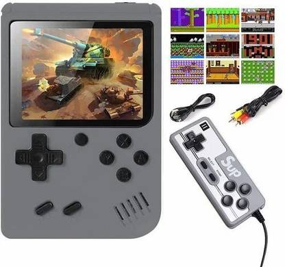 ERICHSEN SUP Console 400X1 Portable Retro video Game 3.0 Inch 8 bit Player with remote Handheld Gaming Console