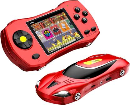 TMG Handheld Game Video Game Console 620 Retro Games-Red Handheld Gaming Console