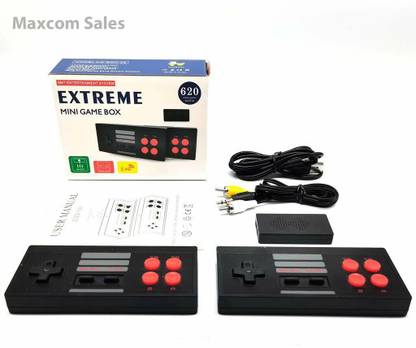 Kiti Kits Game Mini Extreme 620 Built-in Retro Games, for 10+ Years, Color Black Handheld Gaming Console