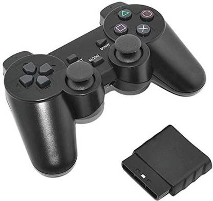 GAMESGURU PS2 Wireless Controller 2.4Ghz Dual Shock Gamepad for Sony PS2 PlayStation 2 Handheld Gaming Console