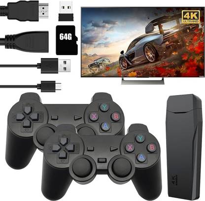 Amazplus USB Wireless Console Game Stick Video Game Console Built-in 3000 Classic Games Handheld Gaming Console