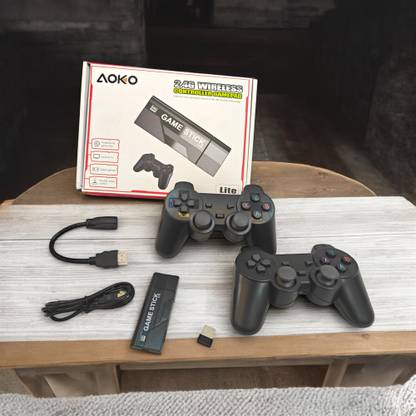 Uphaar by OMG 4K Game Stick with Dual Wireless Controllers |HDMI Video Game| Classic Games Handheld Gaming Console