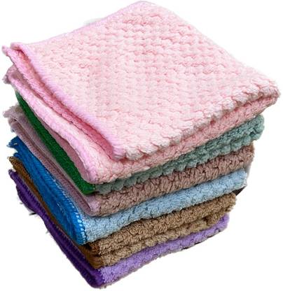 SGN TRADERS Soft Cotton Microfiber Handkerchief Set ["Multicolor"] Handkerchief