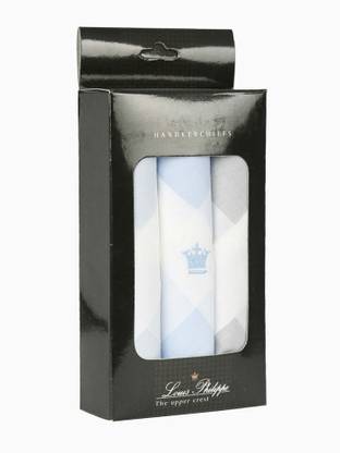LOUIS PHILIPPE Mens Cotton Hanky ["Multicolor"] Handkerchief