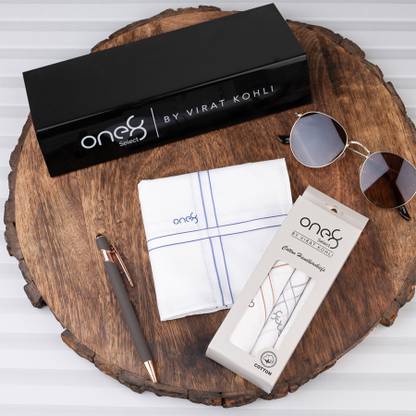 one8 Select By Virat Kohli Premium Cotton Handkerchief For Men (Pack of 3) ["White"] Handkerchief