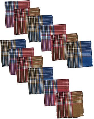NIFTER Men's 100% pure Cotton checks Handkerchief ["Multicolor"] Handkerchief
