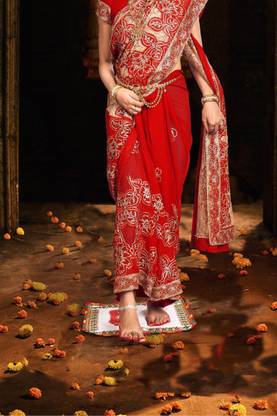junjunwala Brides Kanku Pagla with Pure Kumkum - Wedding Designer Accessory ["White"] Handkerchief