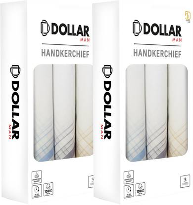 Dollar Cotton Handkerchiefs Hanky for Men ["White"] Handkerchief